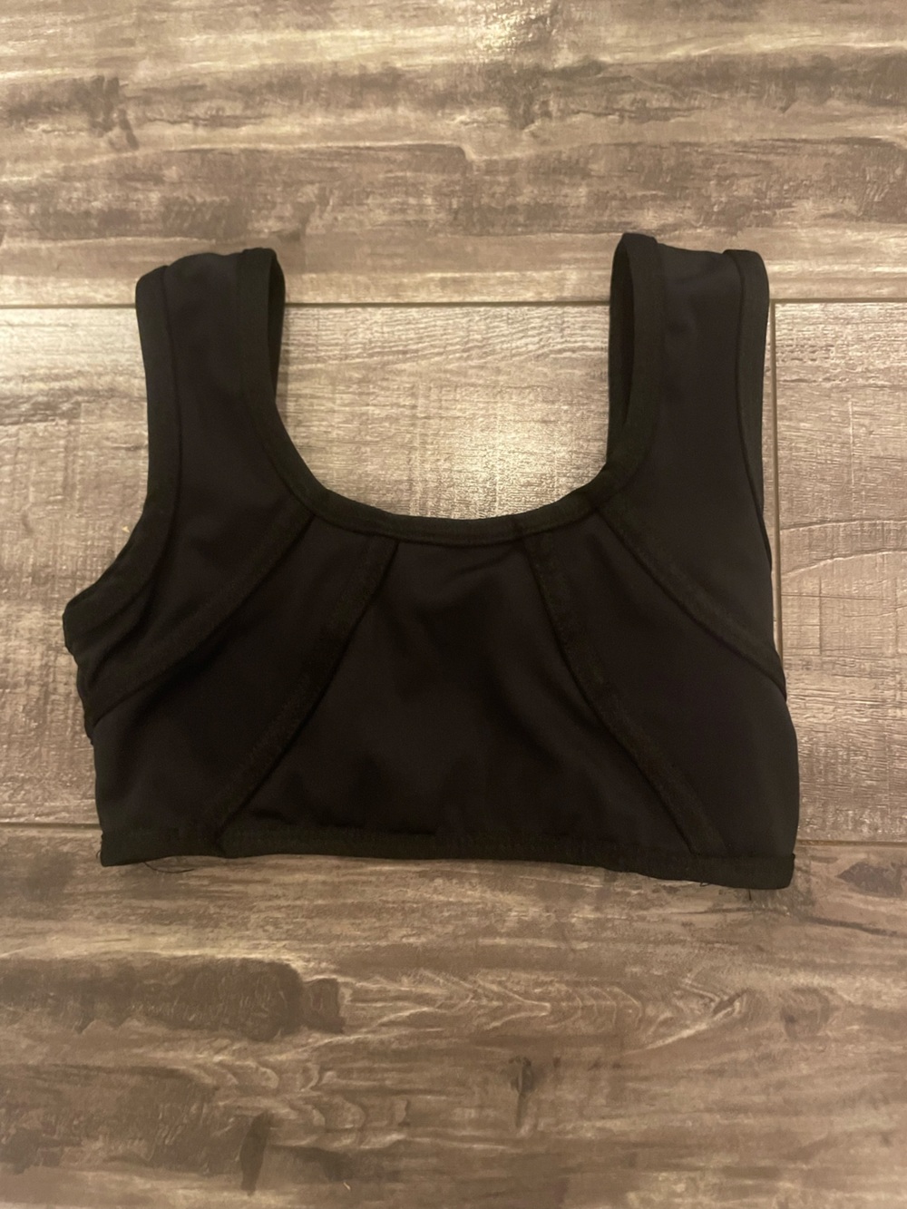 Tiger Friday Black - Scoop Neck dance top - Picture 2 of 6